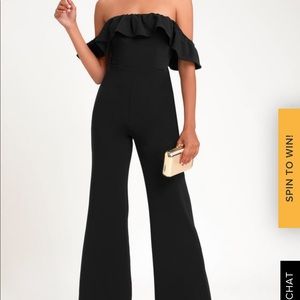 Lulus black jumpsuit NWT large